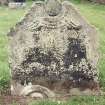 View of headstone.