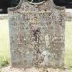 View of headstone.