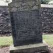 Detail of headstone.