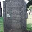 Detail of headstone.