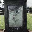 Detail of headstone.