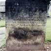 View of headstone.