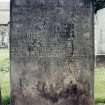 View of headstone.