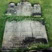 View of headstone.