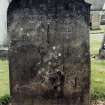 View of headstone.