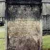 View of headstone.