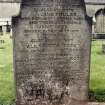 View of headstone.