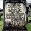 View of headstone.