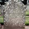 View of headstone.