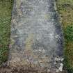View of grave slab.
