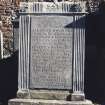 Detail of headstone.