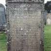 Detail of headstone.