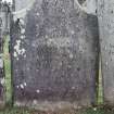 Detail of headstone.