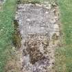 Detail of grave slab.