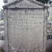 Detail of headstone.