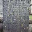 Detail of headstone.