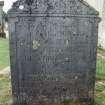 Detail of headstone.