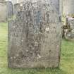 Detail of headstone.