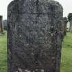 Detail of headstone.