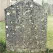 Detail of headstone.