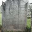 Detail of headstone.