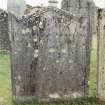 Detail of headstone.