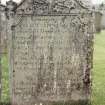 Detail of headstone.