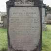 Detail of headstone.