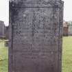 Detail of headstone.