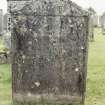 Detail of headstone.