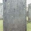 Detail of headstone.