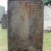 Detail of headstone.