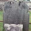 Detail of headstone.