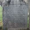 Detail of headstone.