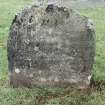 Detail of headstone.