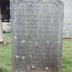 Detail of headstone.