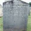 Detail of headstone.