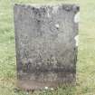 Detail of headstone.