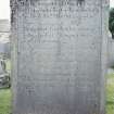 Detail of headstone.