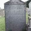 Detail of headstone.