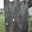 Detail of headstone.