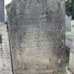 Detail of headstone.