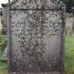 Detail of headstone.