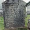 Detail of headstone.