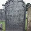 Detail of headstone.