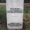 Detail of headstone.