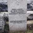 Detail of headstone.