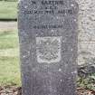 Detail of headstone.