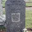 Detail of headstone.