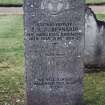 Detail of headstone.